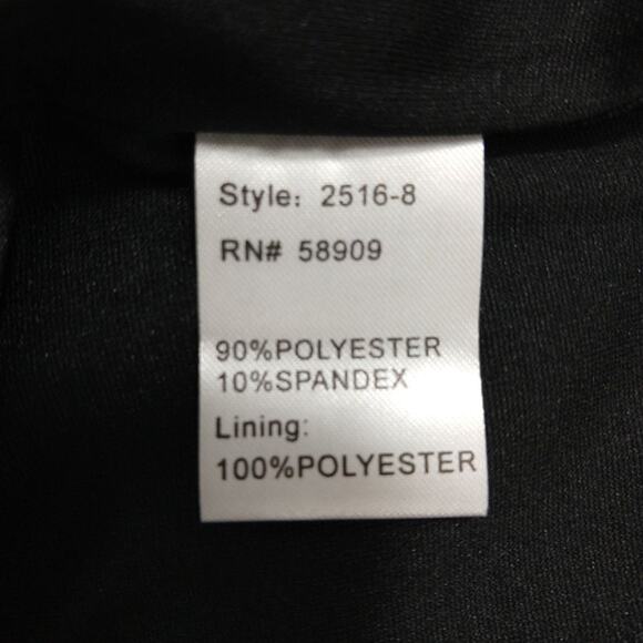 Womens Short Silver Sheath Dress Size Small 3/4 Sleeve Round Neck Gibson Latimer - Picture 6 of 7